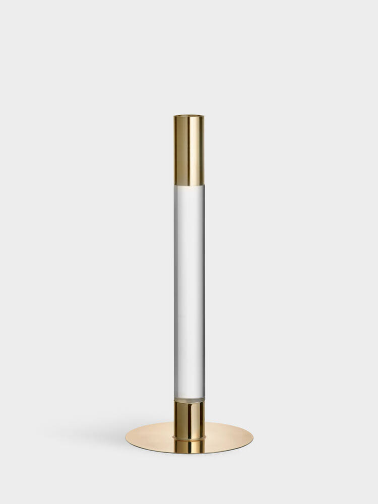 ORREFORS Lumiere lysestage guld